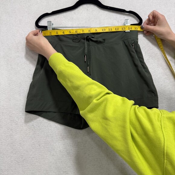 CALIA by Carrie Underwood Shorts Womens Medium Green Drawstring Zip Pockets - Picture 2 of 8